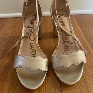 Sam Edelman Odila Heels Size 9 Gold